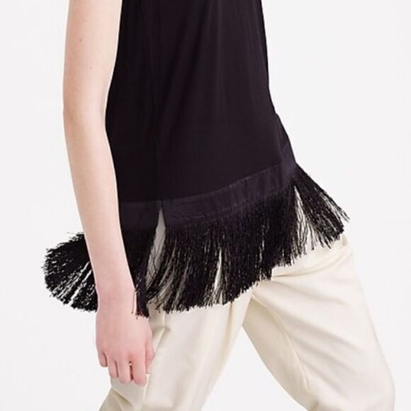 NEW SZ XS J.Crew Fringe Tunic - Picture 2 of 6
